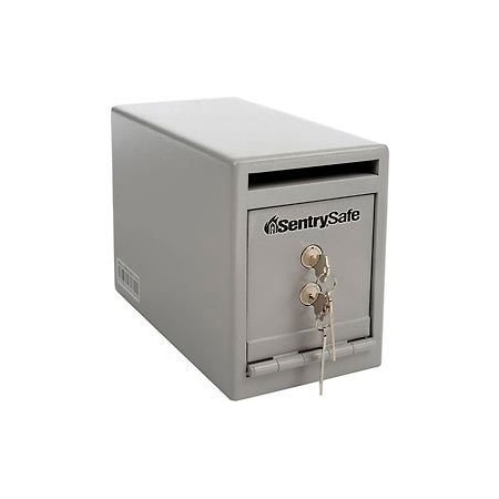 Master Lock SentrySafe Under Counter Drop Slot Safe UC-025K - 6"W x 12-5/16"D x 8-1/2"H, Gray UC025K